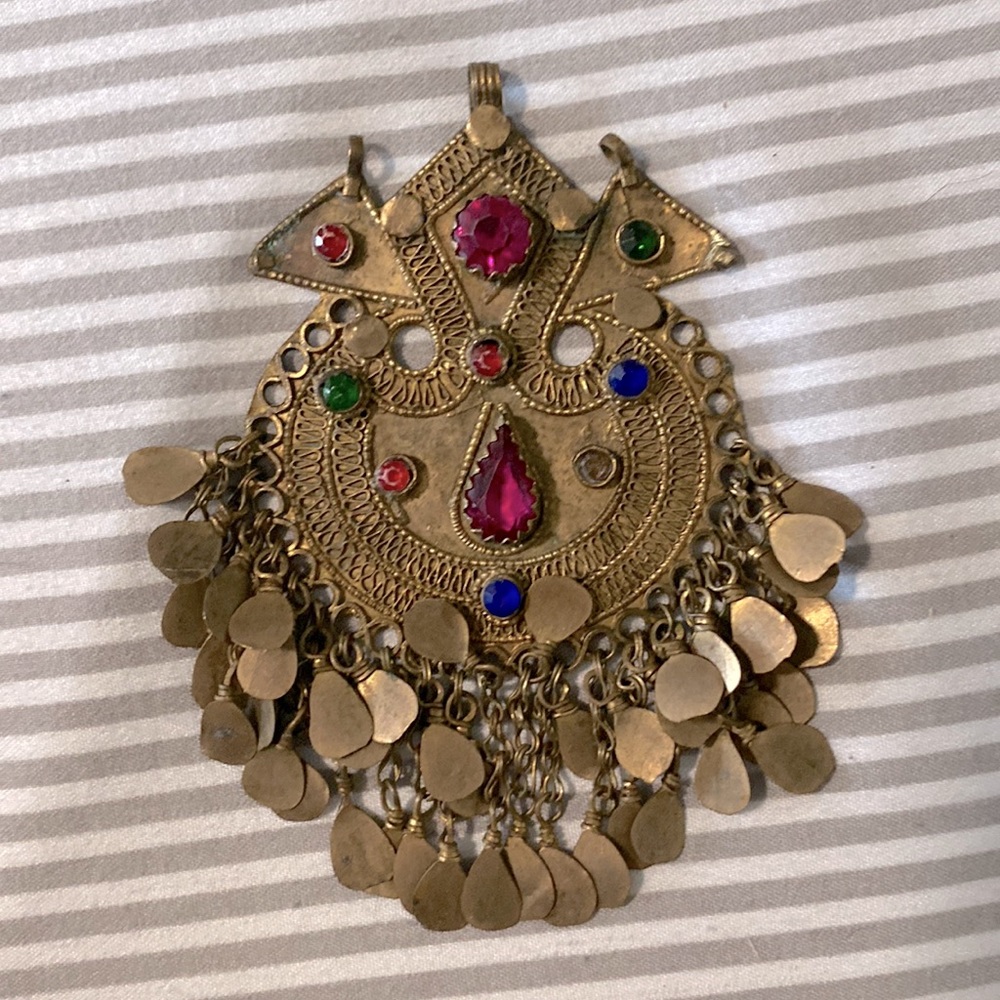 Brass Tribal Necklace Pendant